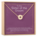 Sister of the Groom Necklace Gold