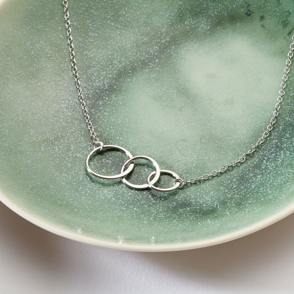 Sister of the Groom Triple Circles Necklace