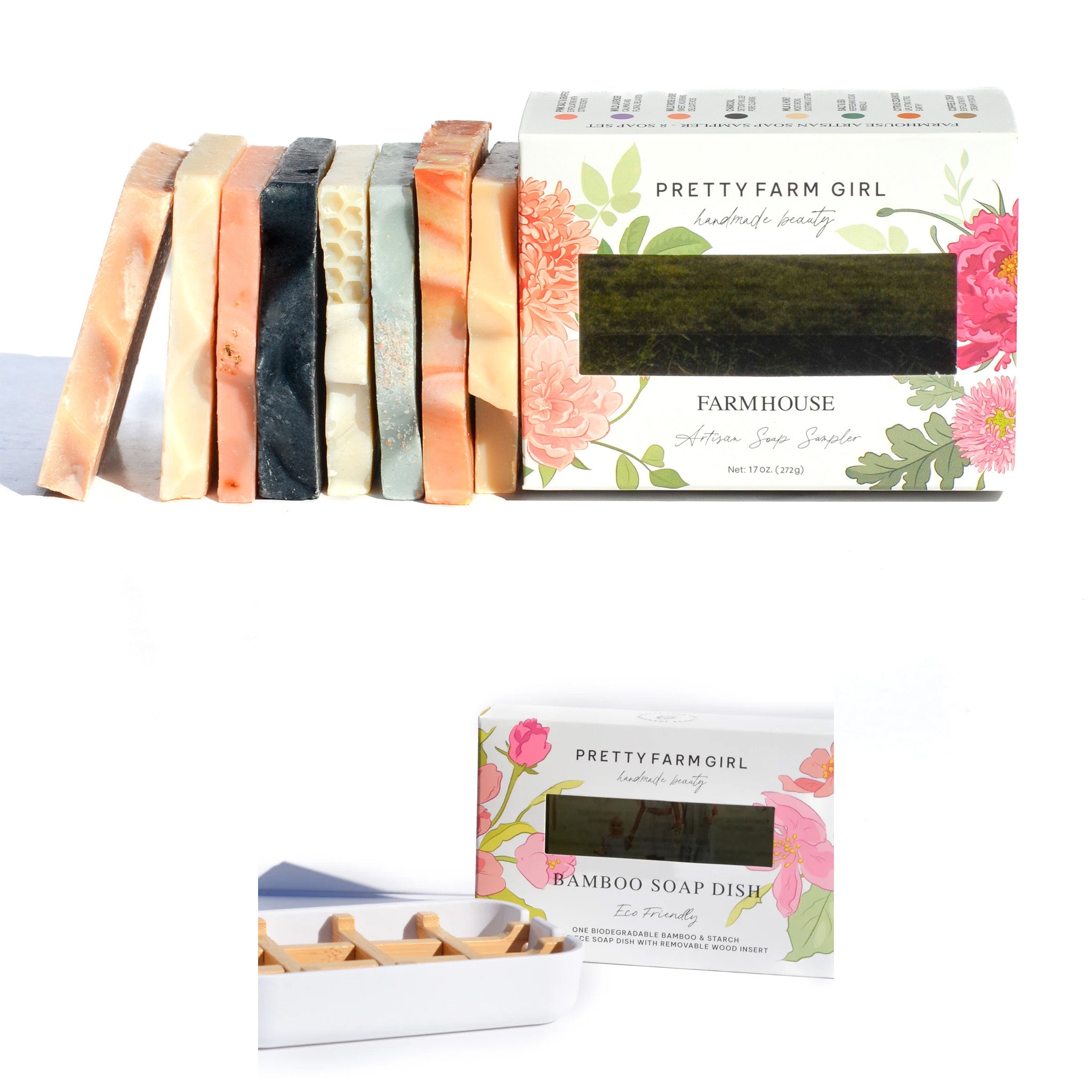 Farmhouse Artisan Goat Milk & Tallow Soap Sampler Soap Dish