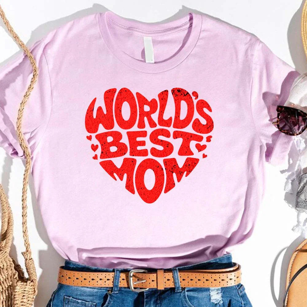 World's Best Mom T-Shirts – Cute, Funny & Stylish Designs for Super Moms Lilac