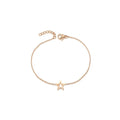 Star Charm Bracelet Delicate Gold Plated Classic Design Rose gold