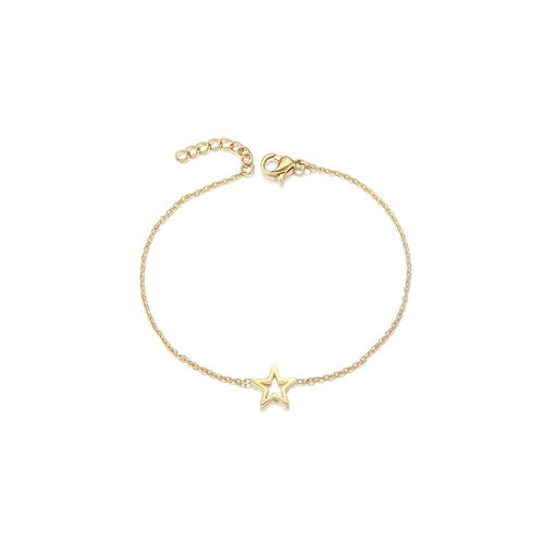 Star Charm Bracelet Delicate Gold Plated Classic Design Gold