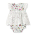 Baby Girl's Cottontail Garden Bamboo Skirted Easter Bodysuit