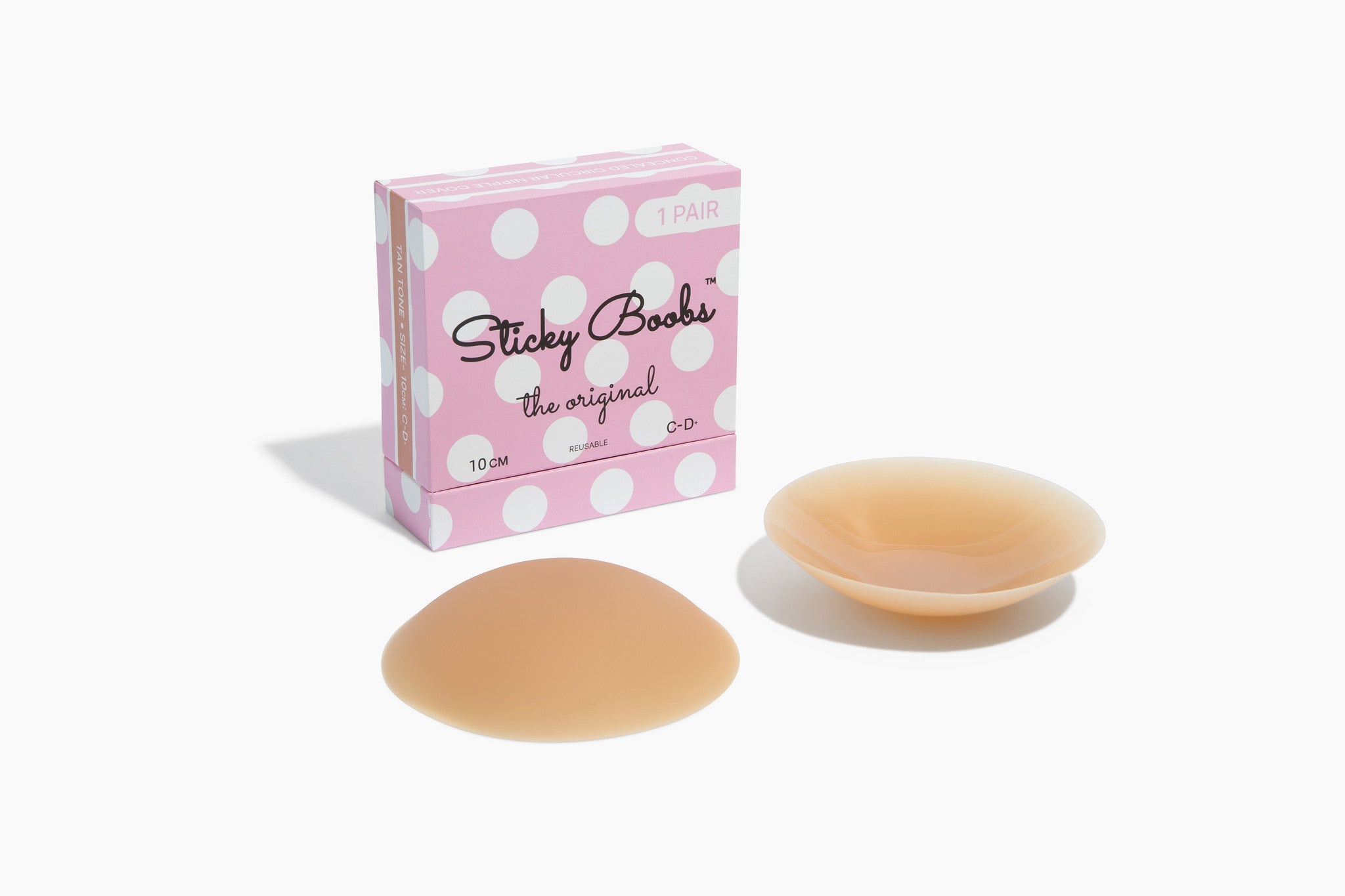The Original Sticky Boobs Tan Cup Size C-D+