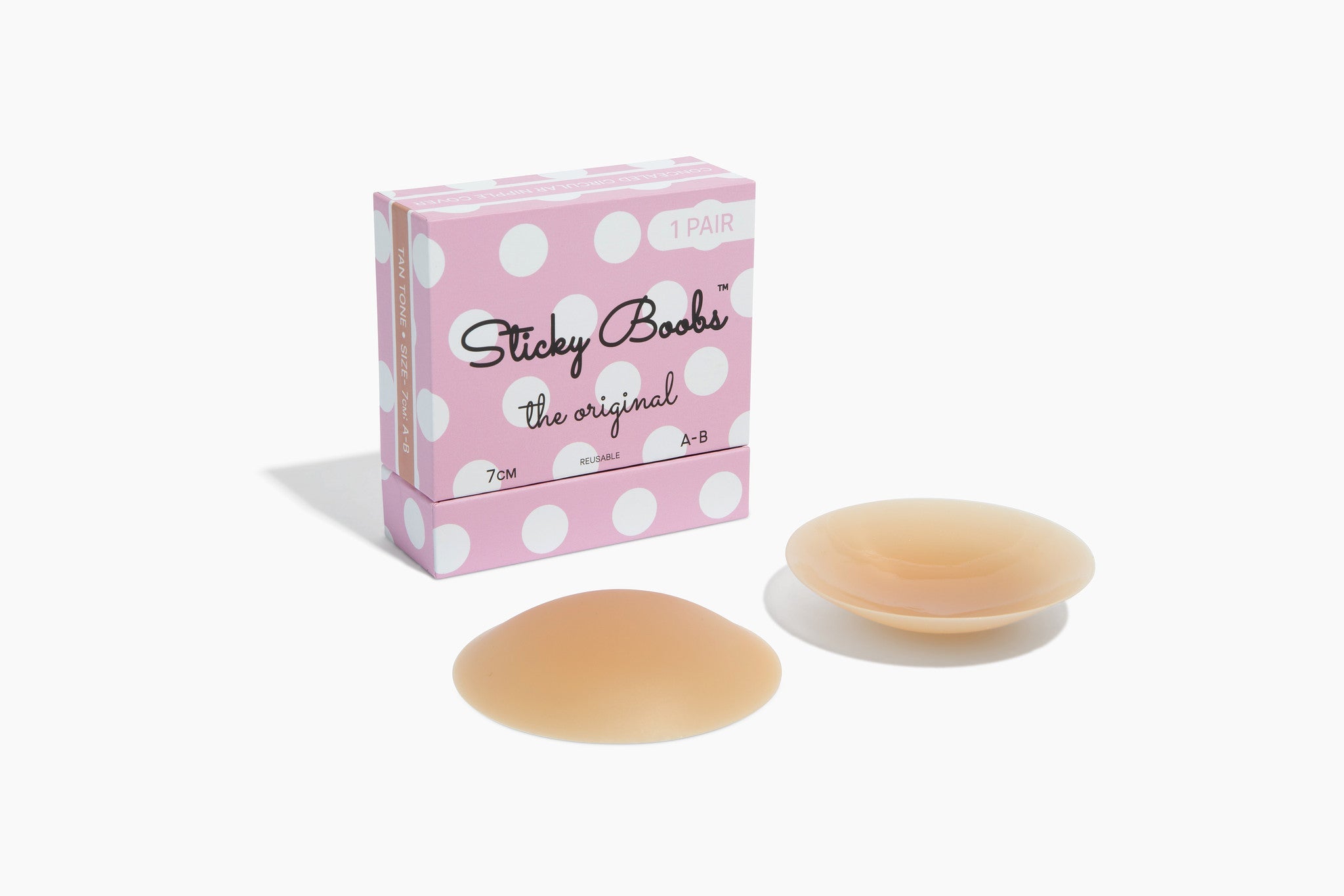 The Original Sticky Boobs Tan Cup Size A-B