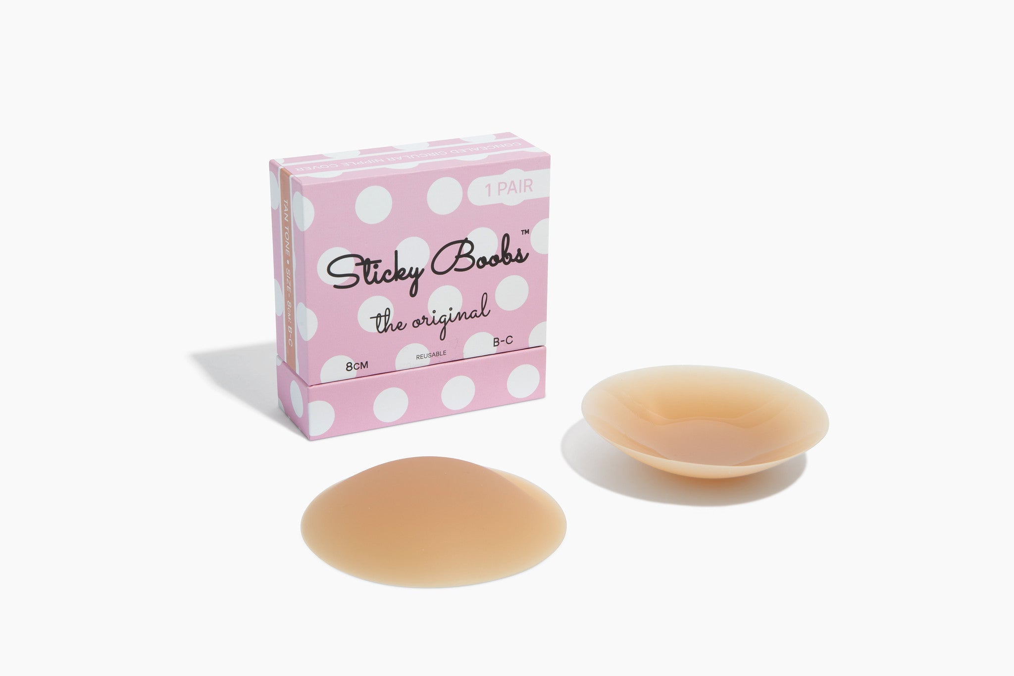 The Original Sticky Boobs Tan Cup Size B-C